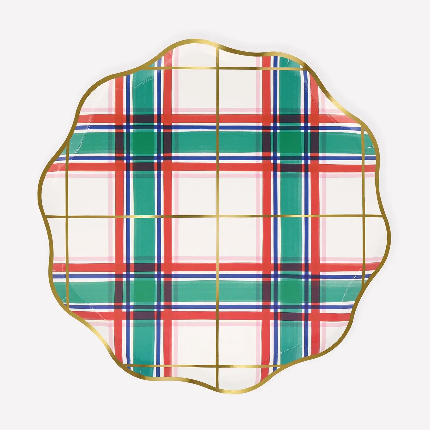 Bright Tartan Plaid Side Plates