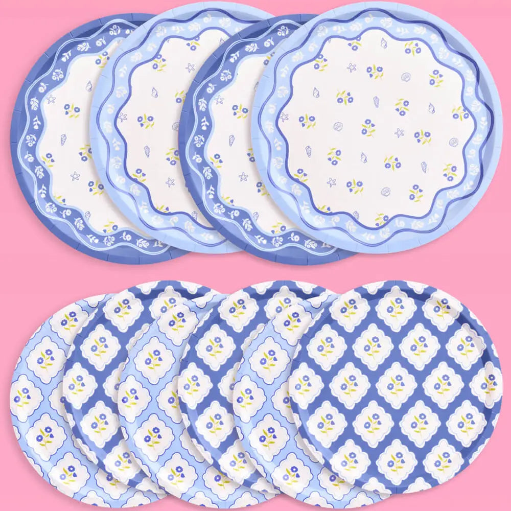 Blue & White Coastal Plates