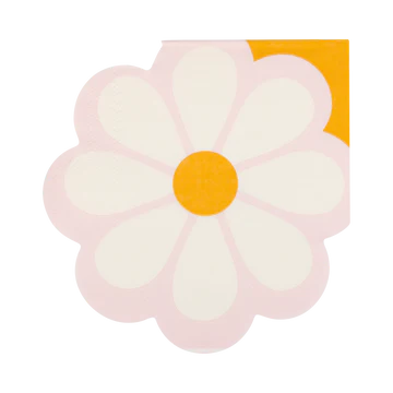 Disco Daisy Shaped Cocktail Napkin