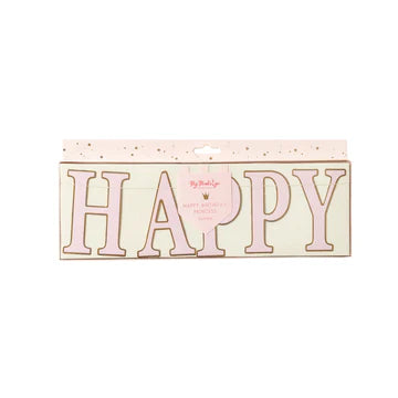Princess Happy Birthday Banner