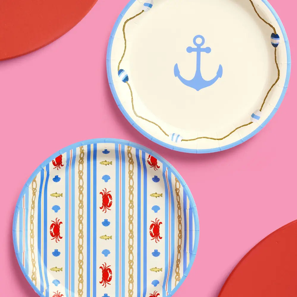 Seaside Stripes Plates