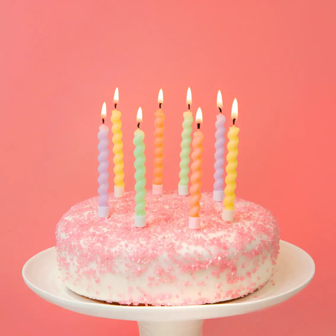 Twist Pastel Birthday Candles