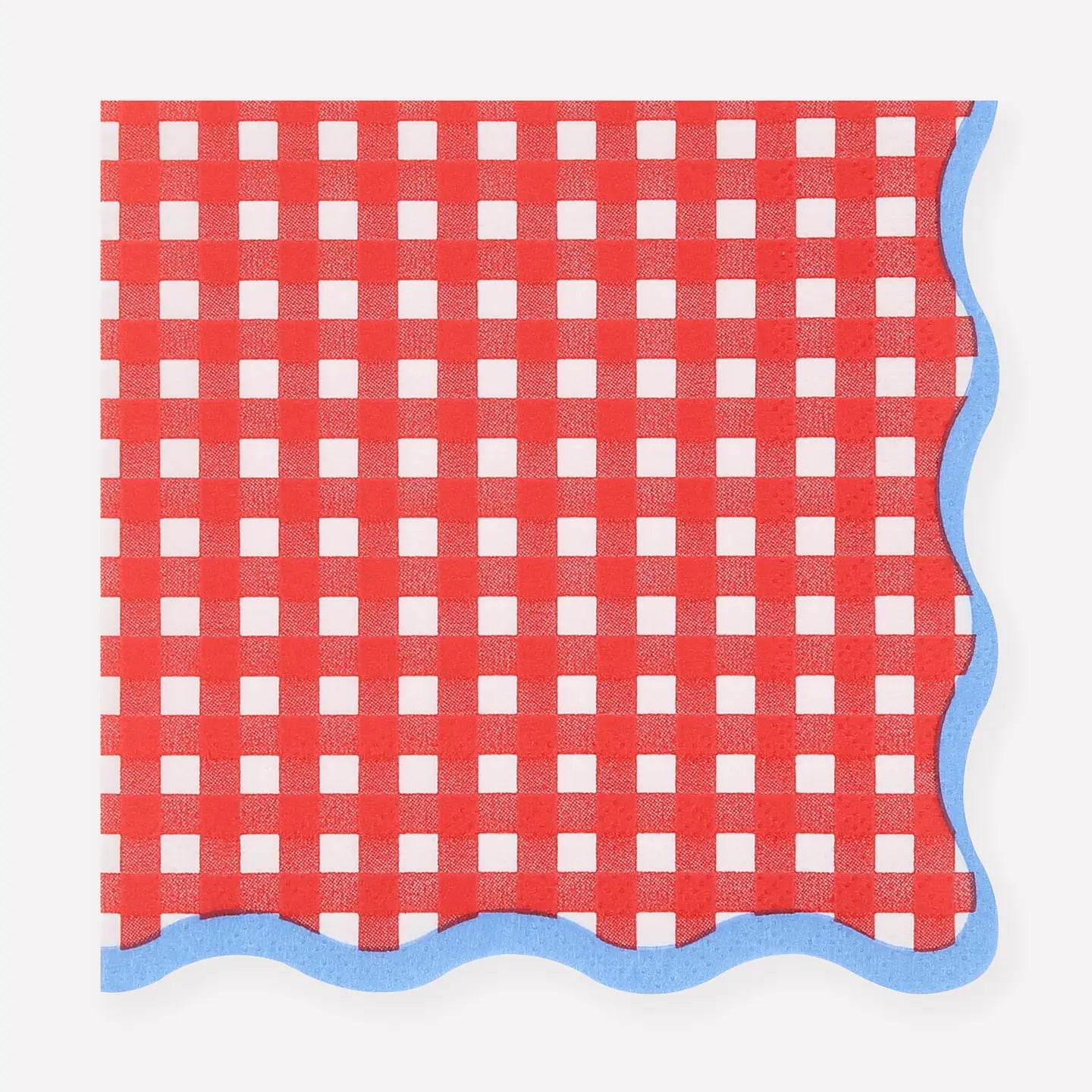 Red Gingham Cocktail Napkins