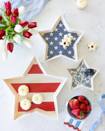 Star Shaped Bamboo Reusable Tray Set