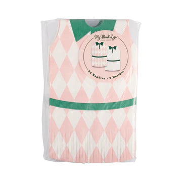 Tennis Dress Fringed Napkin Set