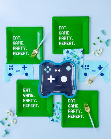 Eat Game Party Square Plate