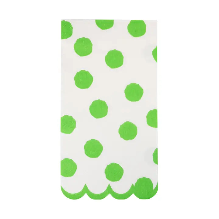 Green Polka Dot Dinner Napkin
