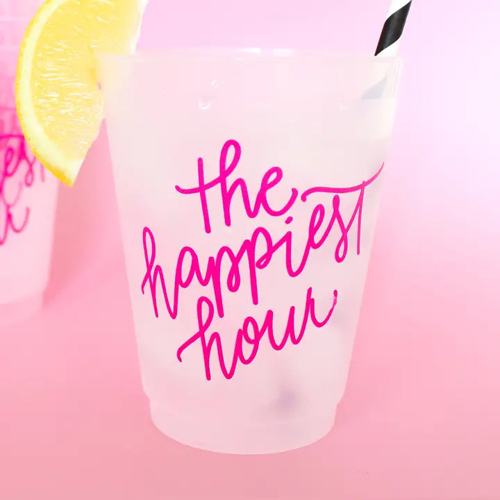 Happiest Hour Pink Cups