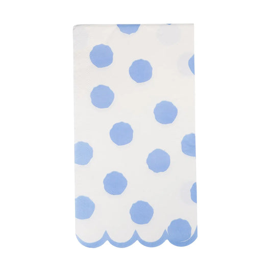 Blue Polka Dot Dinner Napkin