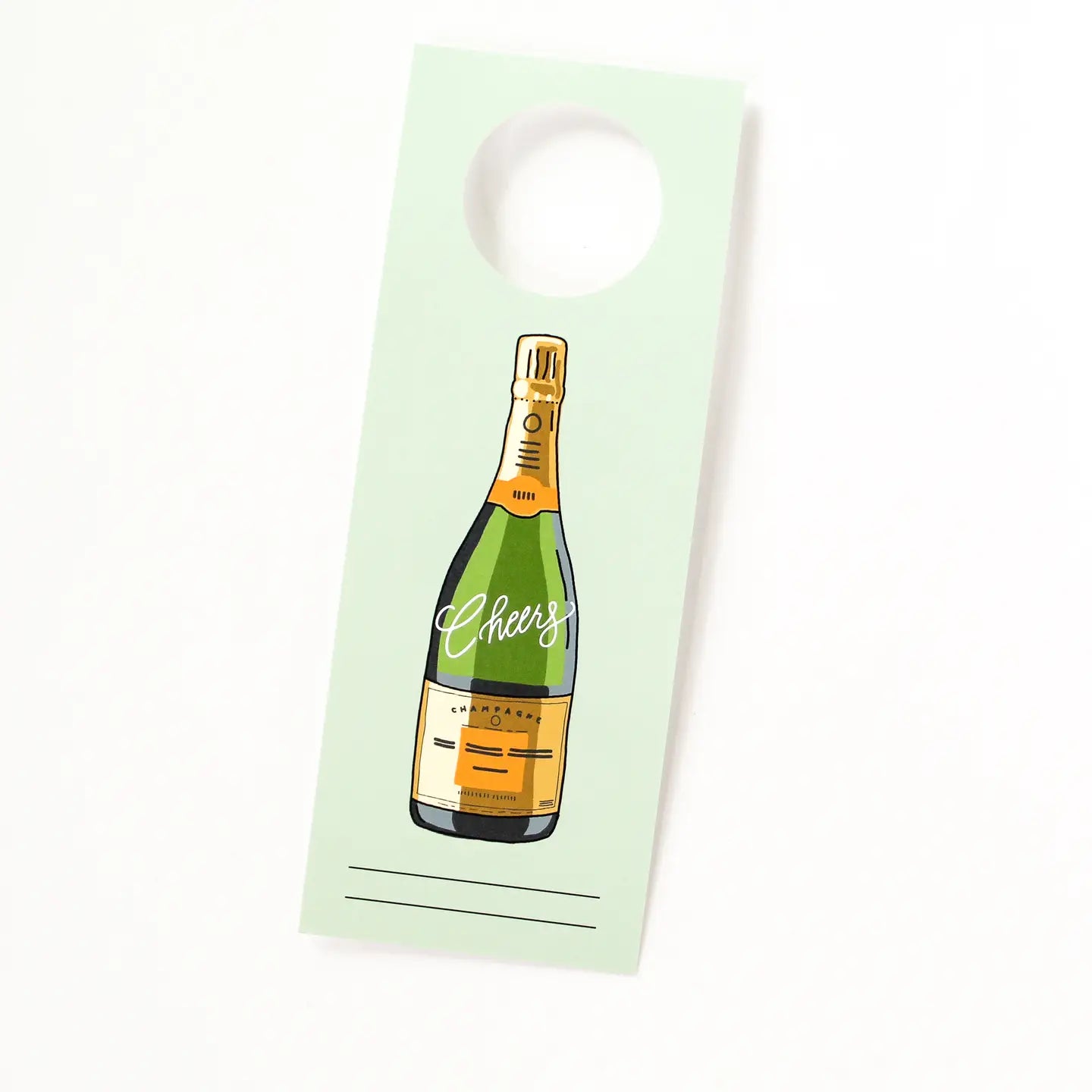 Champagne Cheers Bottle Neck Gift Tags