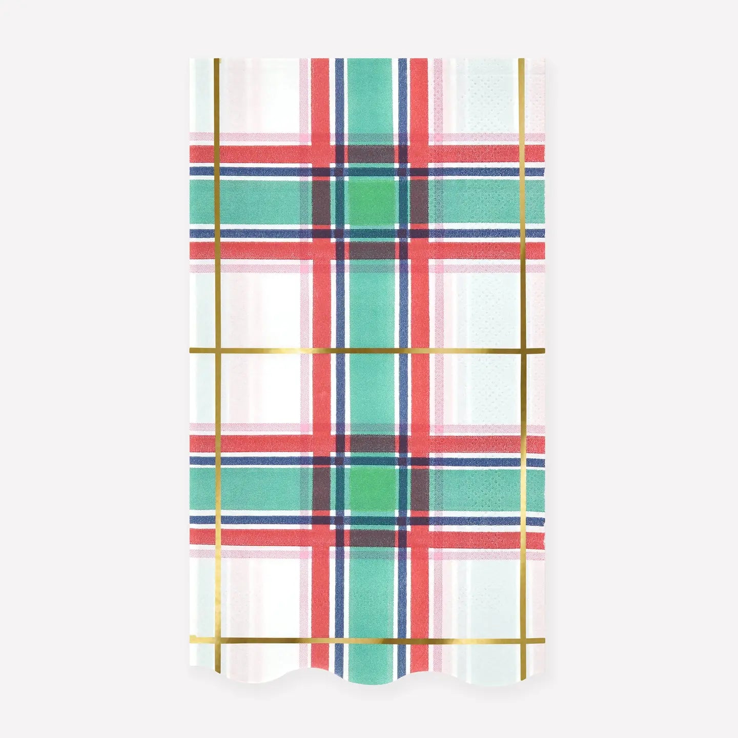 Bright Tartan Plaid Guest Towels