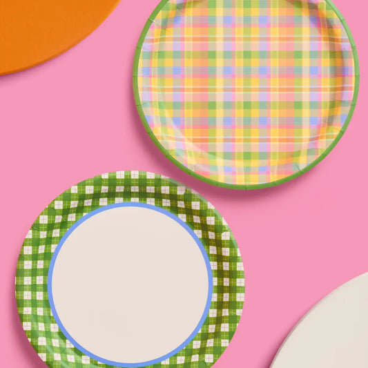 Summer Camp Gingham Plates
