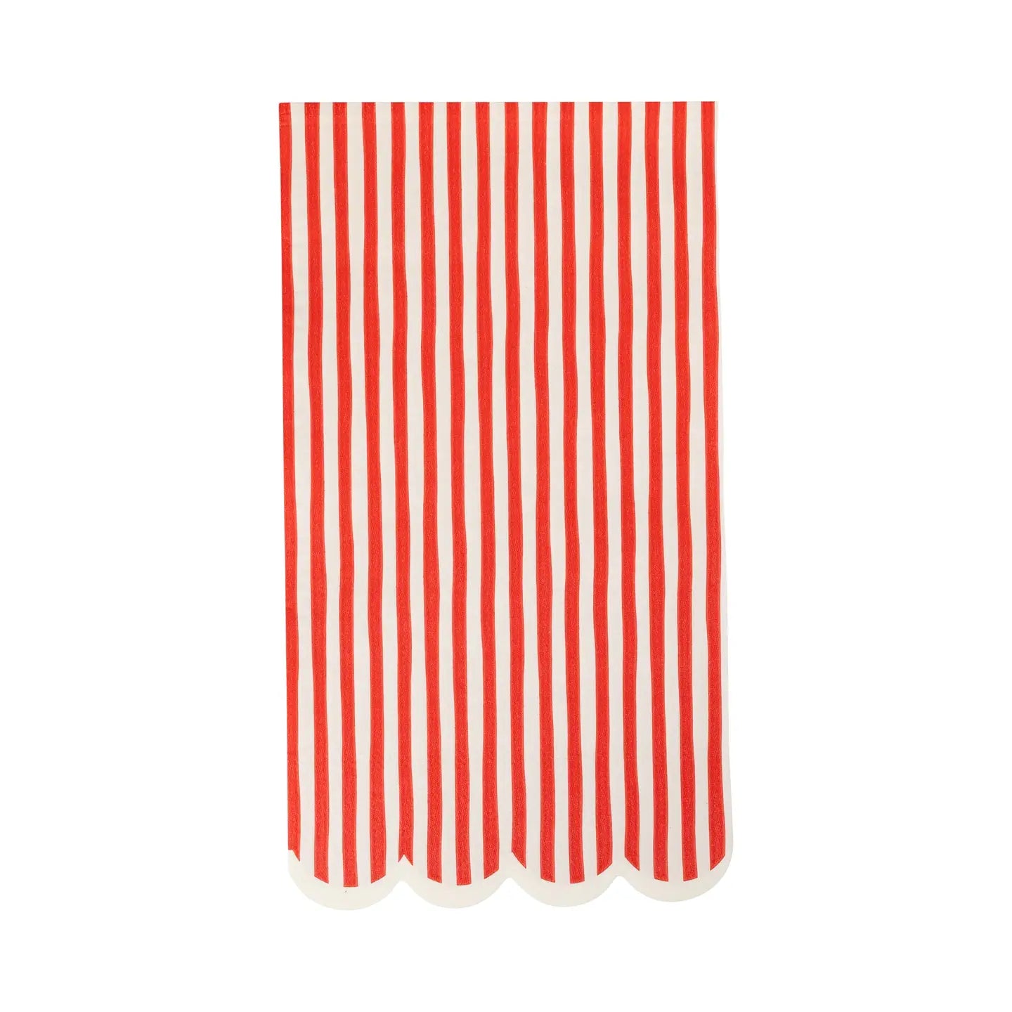 Candy Cane Stripe Scalloped Guest Towels