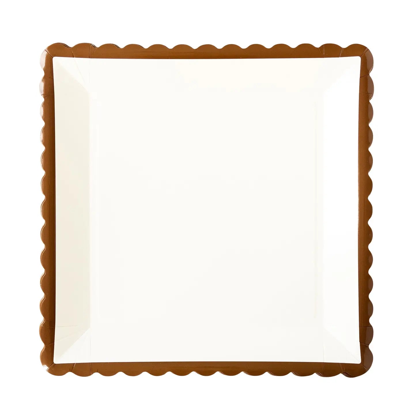 Chocolate Brown Ruffle Plate