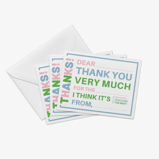 Light Pink Fill in the Blank Thank You Notes