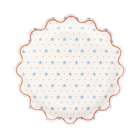 Hamptons Petite Stars 9” Paper Plate
