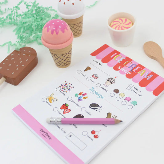 Ice Cream Shop Activity Notepad