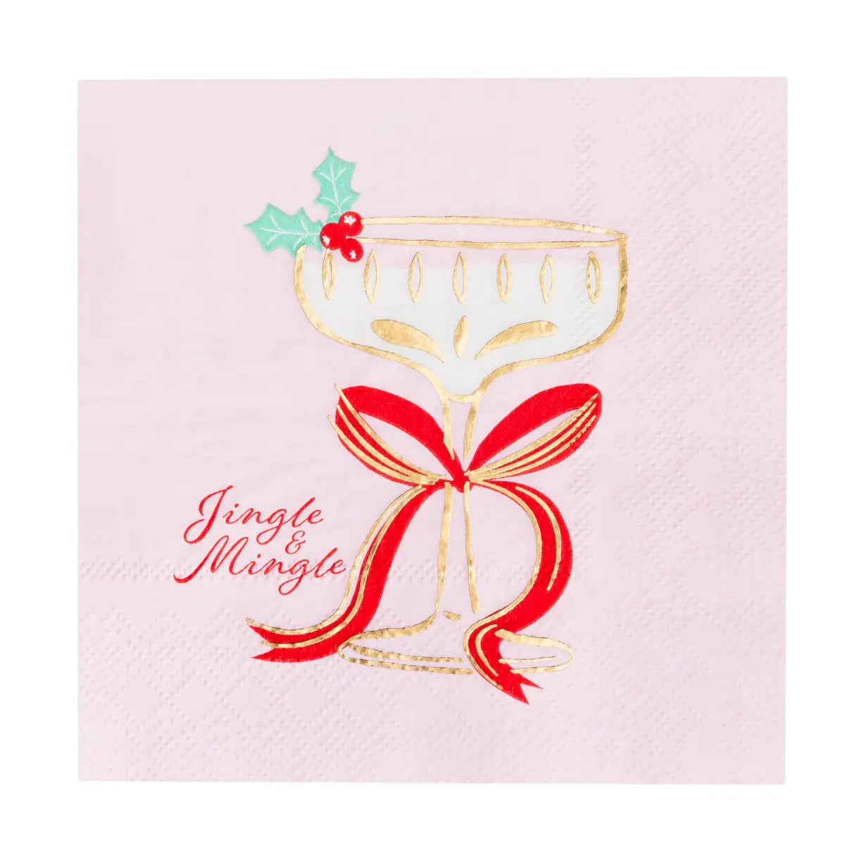 Jingle & Mingle Cocktail Napkins