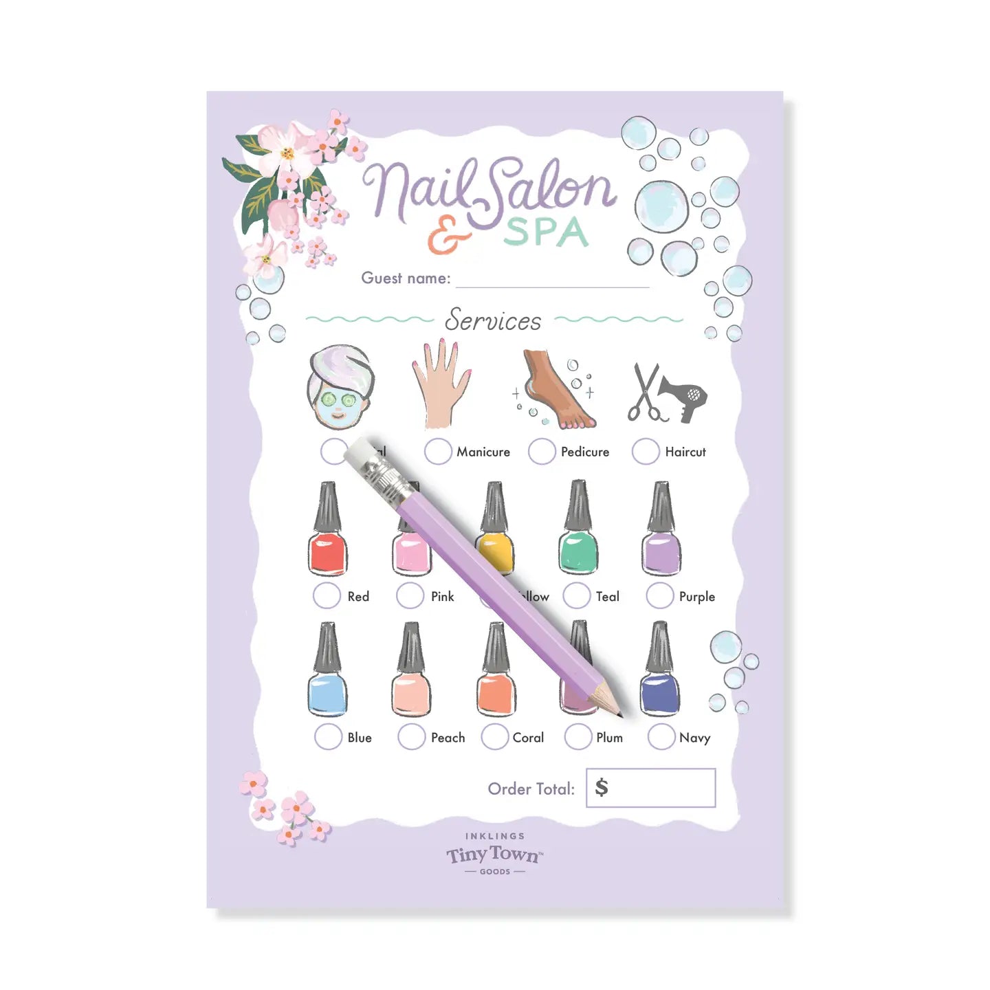 Nail Salon & Spa Activity Notepad