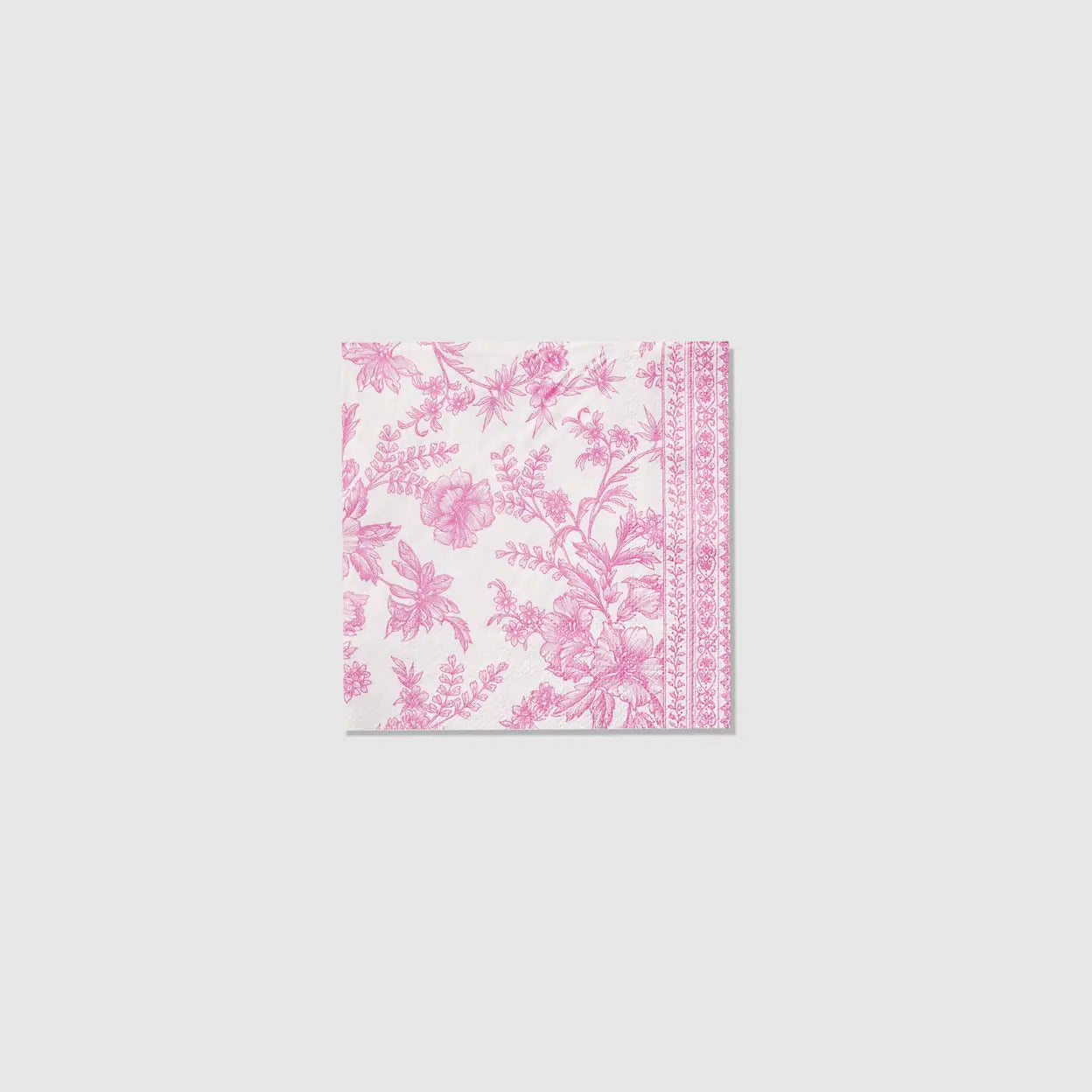 Perfectly Pink Toile Cocktail Napkins