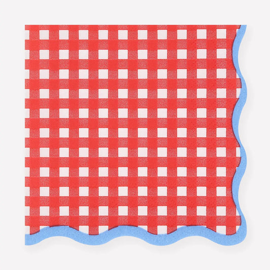 Red Gingham Large Napkins