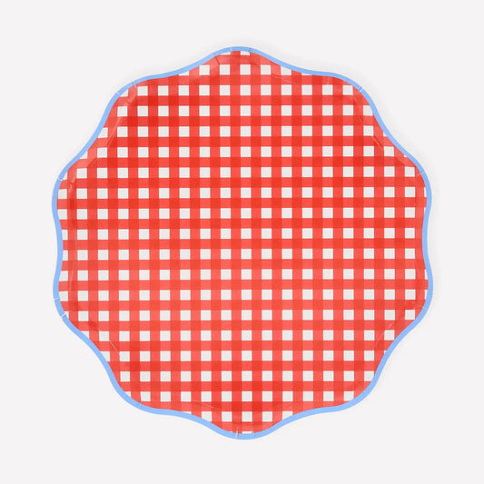 Red Gingham Side Plates