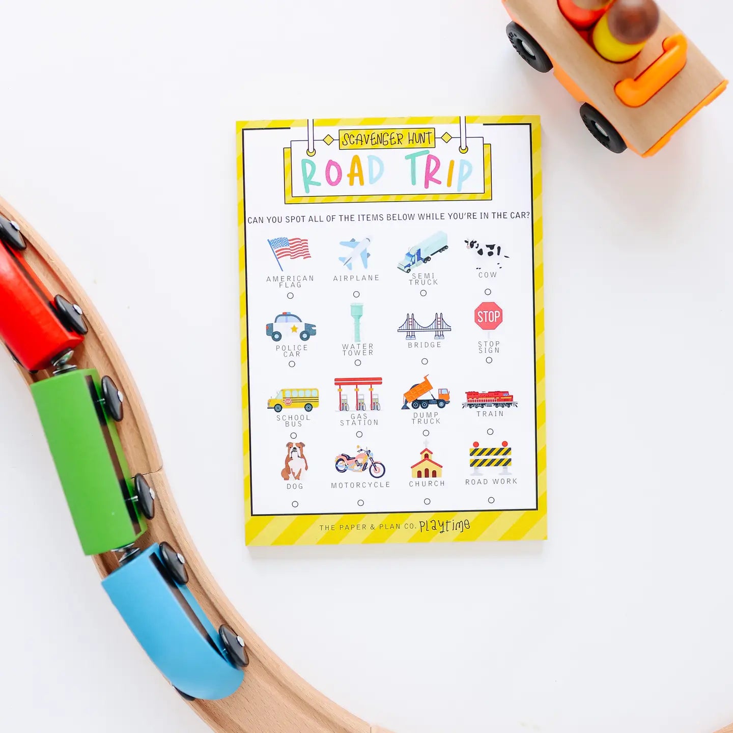 Kids Road Trip Activity Notepad