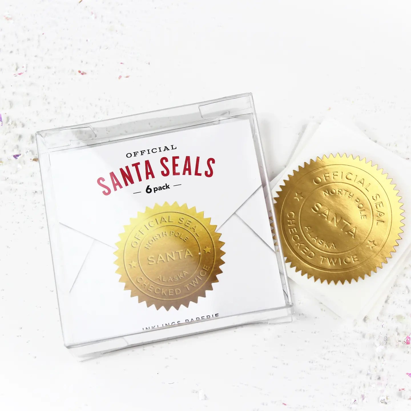 Santa Seals Holiday Stickers