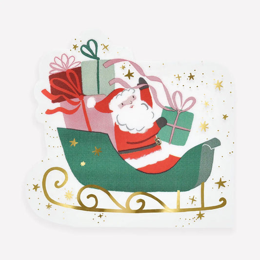 Santa Sleigh Napkins