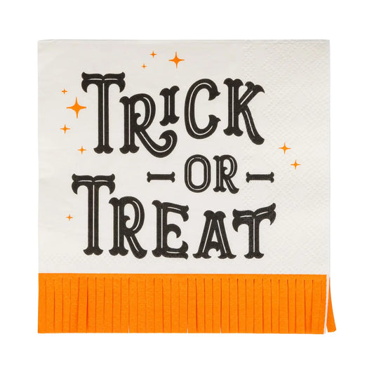 Trick or Treat Fringe Cocktail Napkin