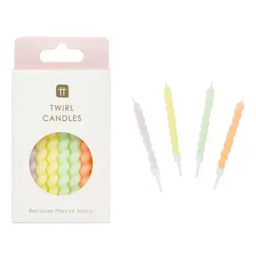 Twist Pastel Birthday Candles