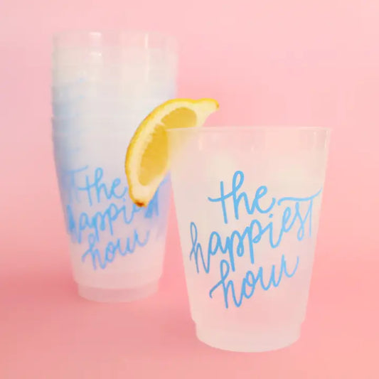 Happiest Hour Blue Cups