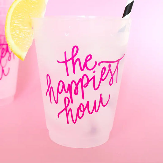 Happiest Hour Pink Cups