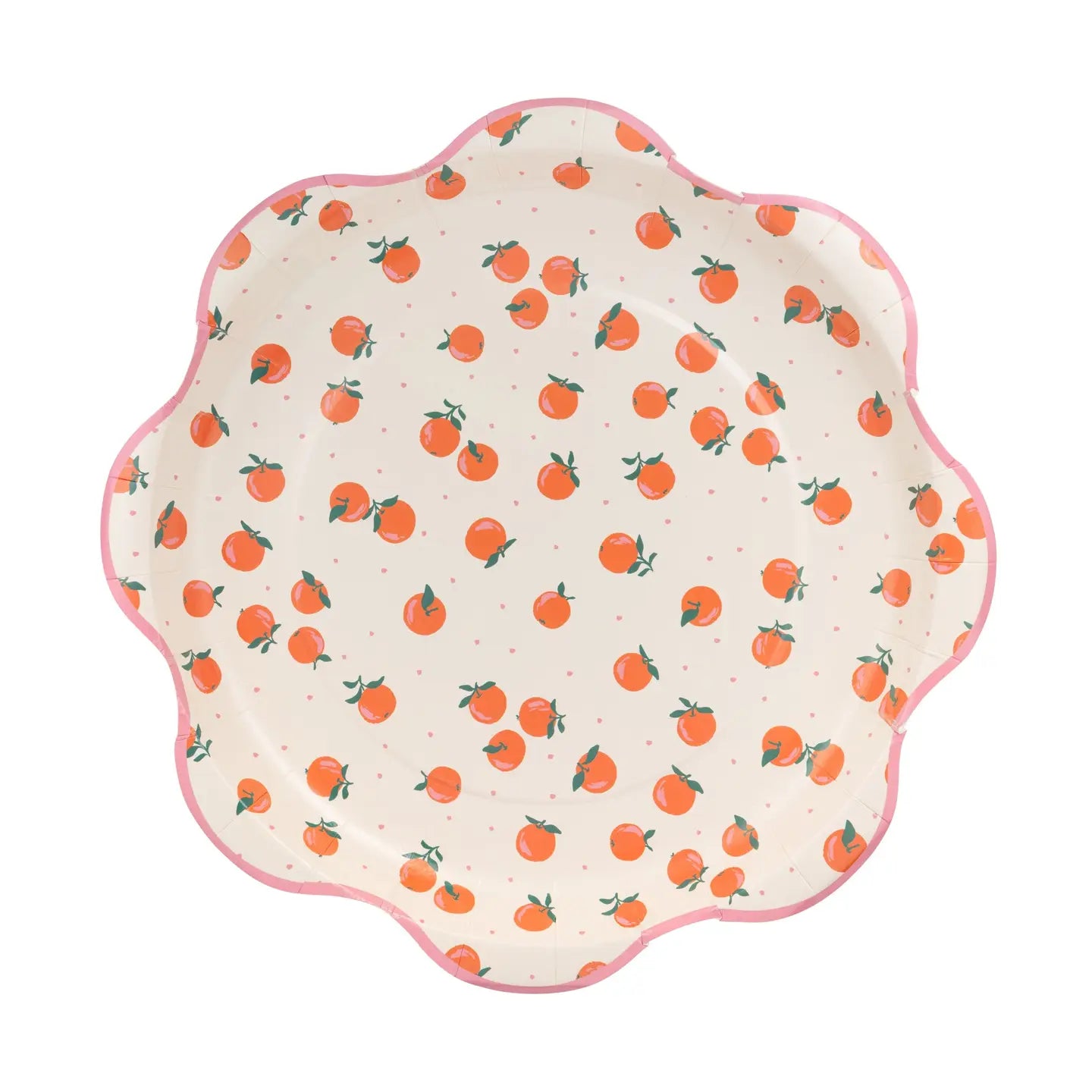 Oranges Scalloped Plate