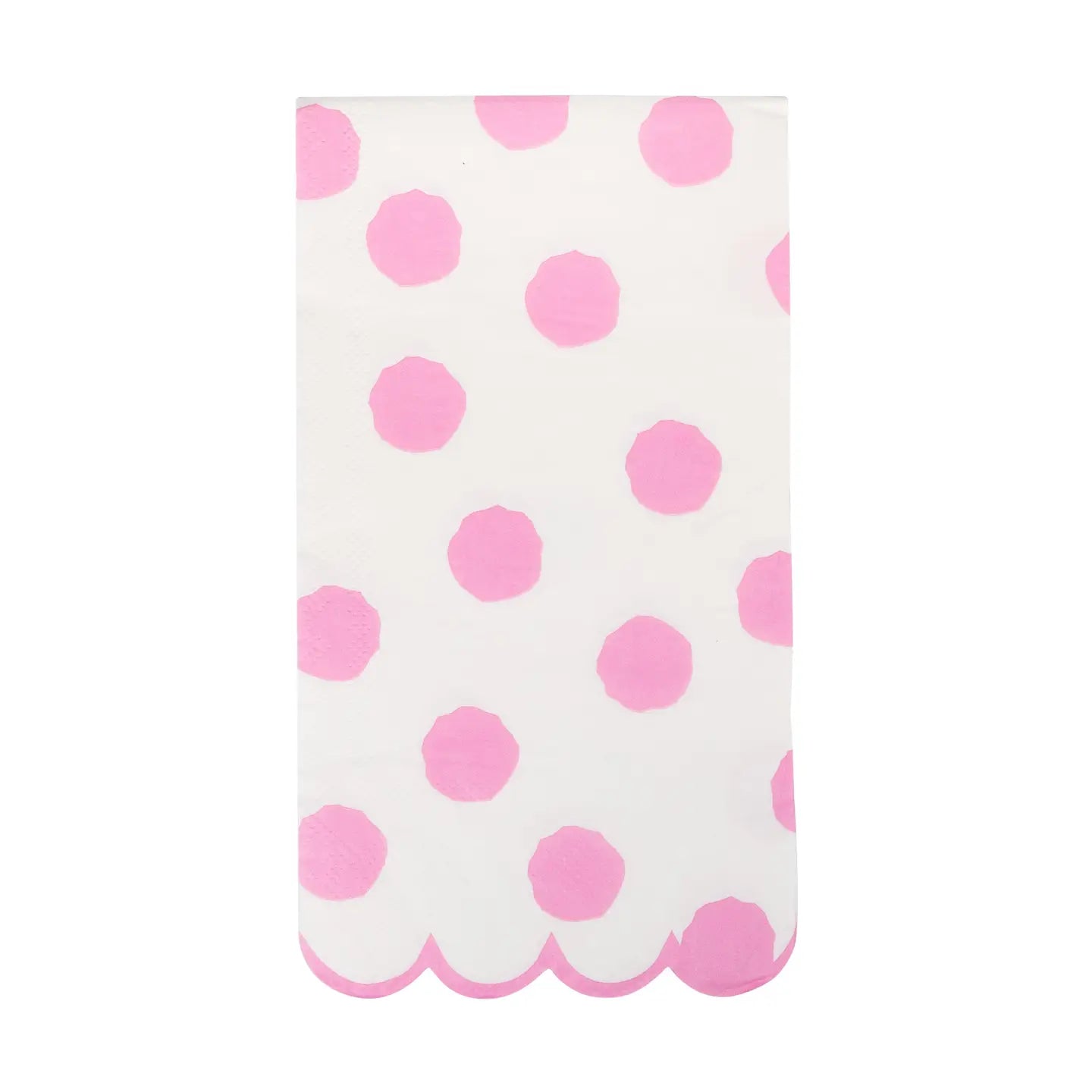 Pink Polka Dot Dinner Napkin