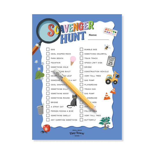 Scavenger Hunt Activity Notepad